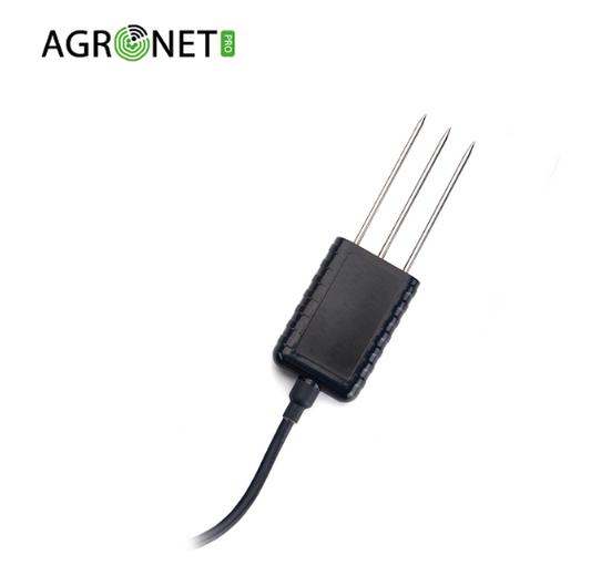 EC soil moisture and temperature sensor